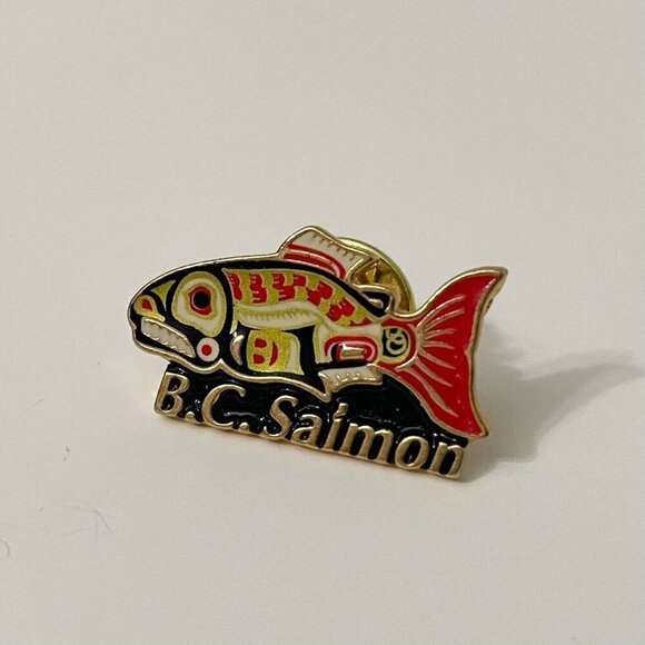 BC Salmon British Columbia Canada Pin - Picture 7 of 8